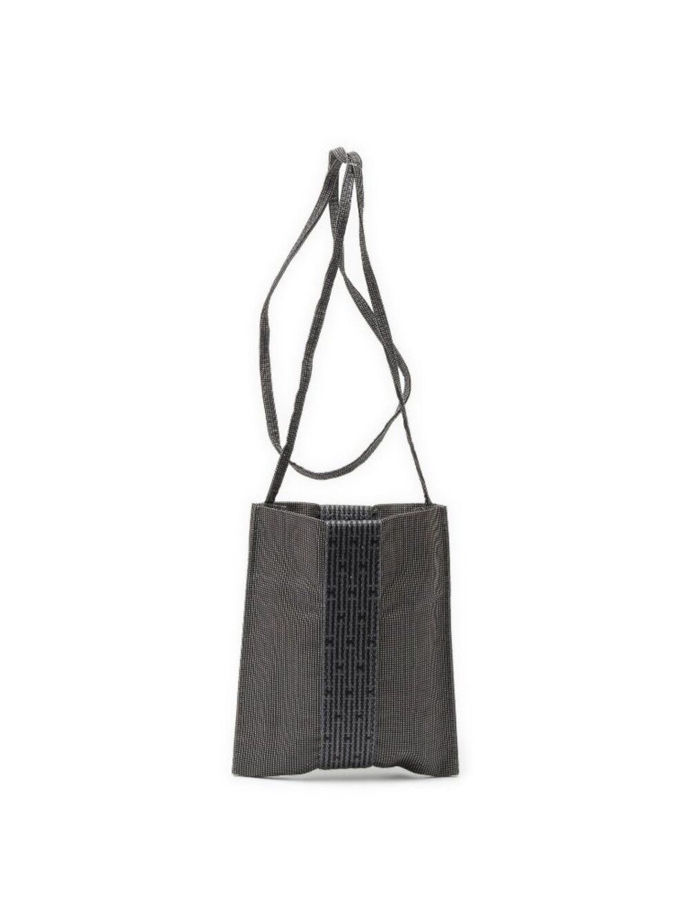 Hermes Line Pochette Black Toile Shoulder Bag